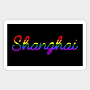 Shanghai Gay Pride LGBT Rainbow Flag Magnet